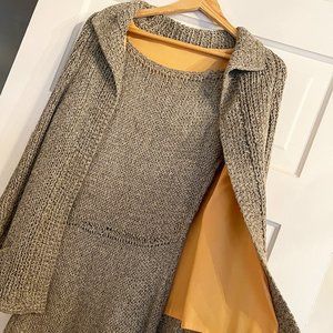 Vintage Handknit Dress with Matching Jacket